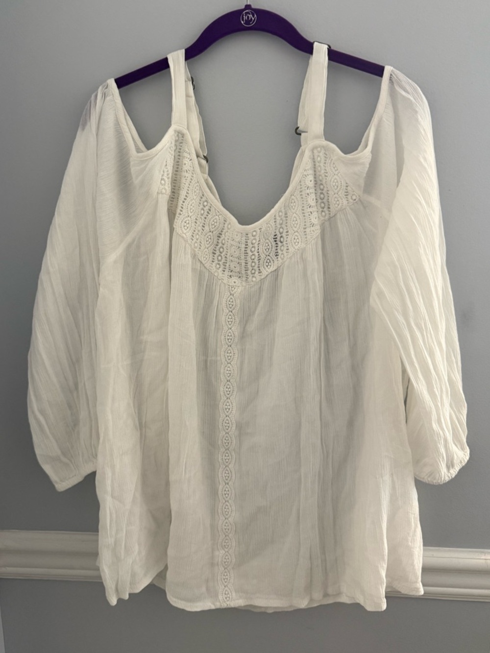Jessica Simpson Off-the-Shoulder Long Sleeve Top
